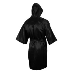 TITLE Boxing Pro Full Length Robe 3.0 -Power Punch TSRFL3 BK 3