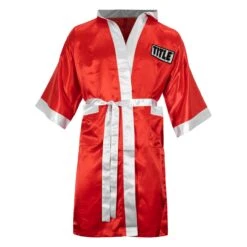 TITLE Boxing Pro Full Length Robe 3.0 -Power Punch TSRFL3 RD WH 1