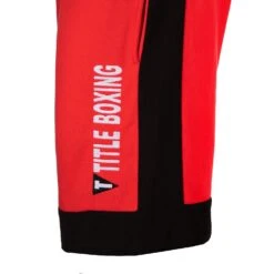 TITLE Boxing Dual Stripe Sweat Shorts -Power Punch TTSV4 RD BK 2