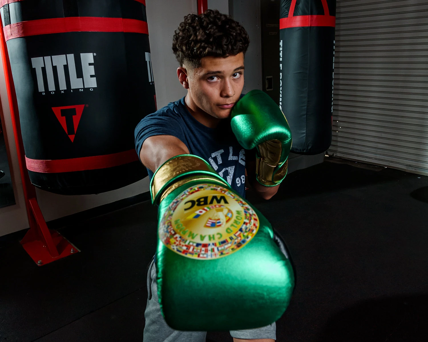 WBC By TITLE Boxing Green Belt Bag Gloves 15 WBC By TITLE Boxing Green Belt Bag Gloves - Image 13