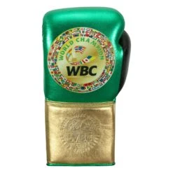 WBC By TITLE Boxing Green Belt Sparring Gloves -Power Punch WGBSG GN GD BK 3