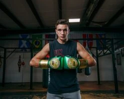 WBC By TITLE Boxing Green Belt Training Gloves 1.0 -Power Punch WGBTGGNGDBK 1