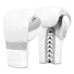 TITLE White Boxing Lace Sparring Gloves 2.0 -Power Punch WHSG2 2