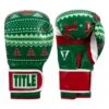TITLE Boxing Limited Edition Deck The Halls Bag Gloves -Power Punch XMASBG GN 1