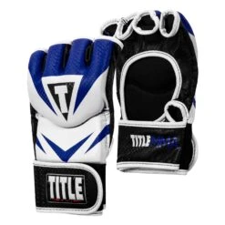 TITLE MMA Command Pro Fight Gloves -Power Punch XMCPFG BL WH 002