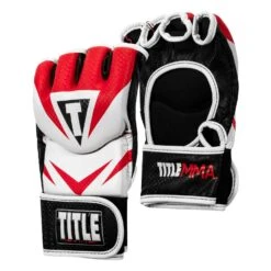 TITLE MMA Command Pro Fight Gloves -Power Punch XMCPFG RD WH 002