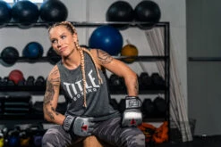 TITLE MMA Menace Metallic Training Gloves -Power Punch XMMTGSV 2