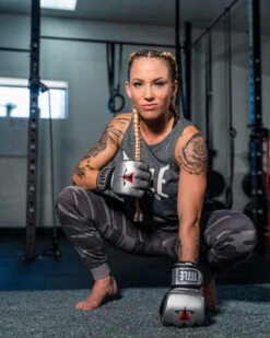 TITLE MMA Menace Metallic Training Gloves -Power Punch XMMTGSV 3