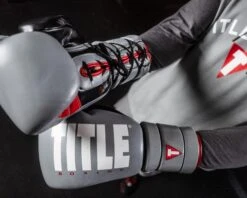 TITLE Boxing Leather Enforcer Pro Sparring Gloves -Power Punch XRVCSGGR 2