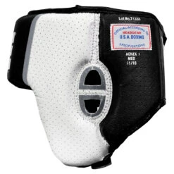 TITLE Boxing Aerovent Elite USA Boxing Competition Headgear – Open Face -Power Punch achex1 bk 3