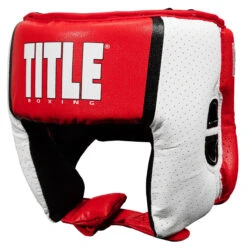 TITLE Boxing Aerovent Elite USA Boxing Competition Headgear – Open Face -Power Punch achex1 rd 1 3 1