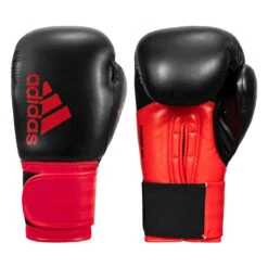 Adidas Hybrid 100 Boxing Gloves -Power Punch adih100 bk rd 001 1