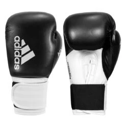Adidas Hybrid 100 Boxing Gloves -Power Punch adih100 bk wh 001 2