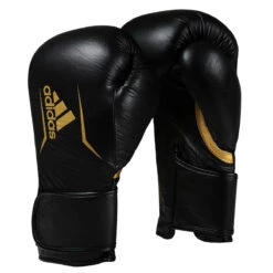 Adidas Speed 175 Leather Training Gloves -Power Punch adisbg175 bk gd 1 3