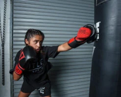 TITLE Boxing All Heart Bag Gloves 2.0 -Power Punch ahabg2 bk rd 2 1