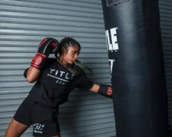 TITLE Boxing All Heart Bag Gloves 2.0 -Power Punch ahabg2 bk rd 3 1