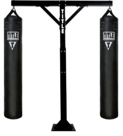 TITLE Boxing Adjustable Heavy Duty Double Bags Stand -Power Punch ahdhsd 1 2 1 1