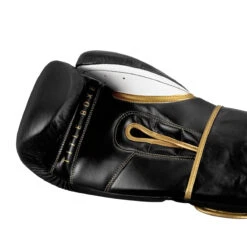 TITLE Boxeo Mexican Leather Training Gloves Quatro 17 TITLE Boxeo Mexican Leather Training Gloves Quatro -Power Punch batge4 bk wh 5 1 1