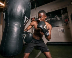 TITLE Boxeo Mexican Leather Lace Training Gloves Quatro 23 TITLE Boxeo Mexican Leather Lace Training Gloves Quatro -Power Punch batgl4 bk 3 1