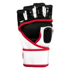 BOOM BOOM Boxing Bomber Youth MMA Gloves -Power Punch bbmmgy bk wh rd 04
