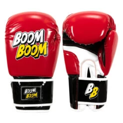 BOOM BOOM Boxing Striker Youth Boxing Gloves -Power Punch bbsbgy2 rd bk 001