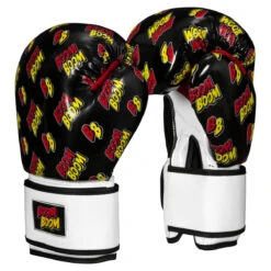 BOOM BOOM Boxing Striker Youth Boxing Gloves 3.0 -Power Punch bbsbgy3 bk wh 02