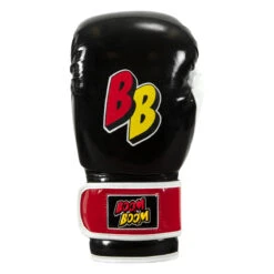 BOOM BOOM Boxing Silencer Youth Bag Gloves -Power Punch bbybgs bk wh rd 03