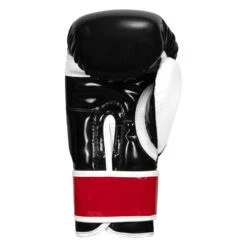 BOOM BOOM Boxing Silencer Youth Bag Gloves -Power Punch bbybgs bk wh rd 04
