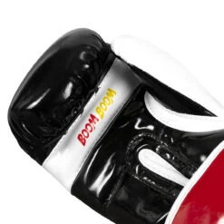 BOOM BOOM Boxing Silencer Youth Bag Gloves -Power Punch bbybgs bk wh rd 05