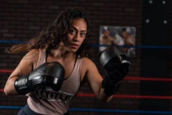 TITLE Black Blast Lace Training Gloves -Power Punch bkbstgl