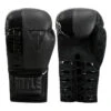TITLE Black Blast Lace Training Gloves -Power Punch bkbstgl 01