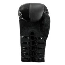 TITLE Black Blast Lace Training Gloves -Power Punch bkbstgl 04