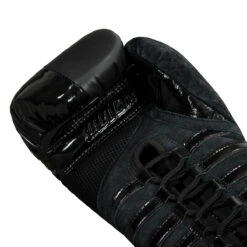 TITLE Black Blast Lace Training Gloves -Power Punch bkbstgl 05