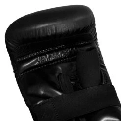 TITLE Black Old School Leather Pro Bag Gloves -Power Punch bktbg 005