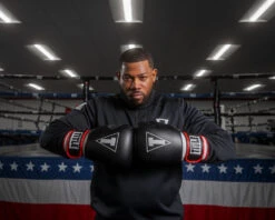 TITLE Boxing Leather Big League Bag Gloves -Power Punch blbg2 bk rd wh 2 2