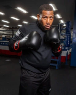 TITLE Boxing Leather Big League Bag Gloves -Power Punch blbg2 bk rd wh 5 1