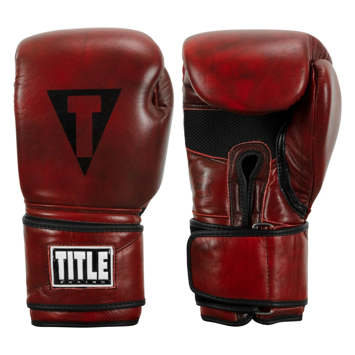 TITLE Boxing Blood Red Leather Bag Gloves 3 TITLE Boxing Blood Red Leather Bag Gloves