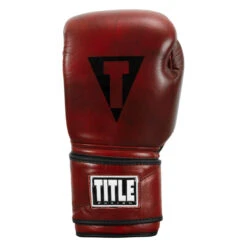 TITLE Boxing Blood Red Leather Bag Gloves 12 TITLE Boxing Blood Red Leather Bag Gloves -Power Punch brbg rd 003 4