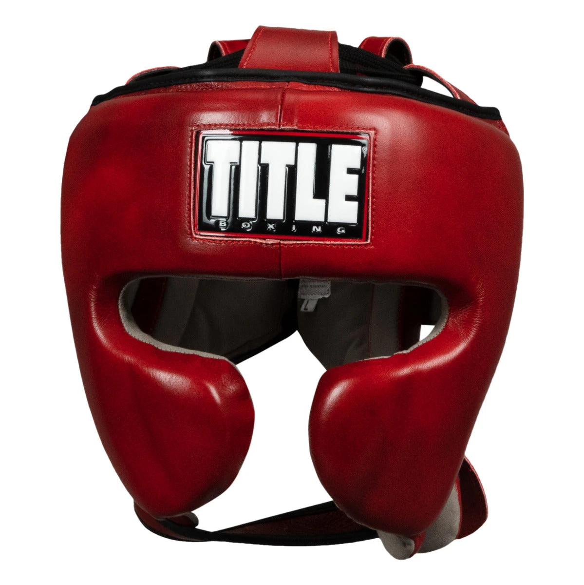 TITLE Boxing Blood Red Leather Sparring Headgear 5 TITLE Boxing Blood Red Leather Sparring Headgear - Image 3