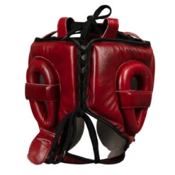 TITLE Boxing Blood Red Leather Sparring Headgear 12 TITLE Boxing Blood Red Leather Sparring Headgear -Power Punch brhg rd gr 04