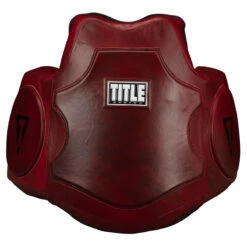 TITLE Boxing Blood Red Leather Body Protector -Power Punch brmmbp rd 2