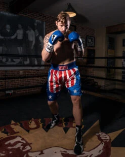 TITLE Boxing USA Stock Boxing Trunks -Power Punch btusa2