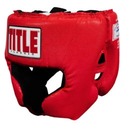 TITLE Classic USA Boxing Competition Headgear – With Cheeks -Power Punch cachx rd 1 1