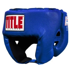 TITLE Classic USA Boxing Competition Headgear – Open Face -Power Punch cachx1 bl 1