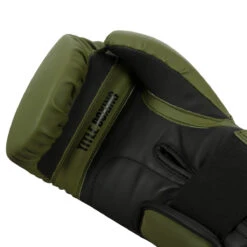TITLE Boxing Combat Bag Gloves -Power Punch combg gn bk 05