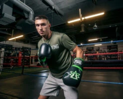 TITLE Boxing Leather Cosmic Training Gloves -Power Punch costg bk 1