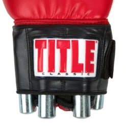 TITLE Classic Power Weight Bag Gloves -Power Punch cpwbg rd bk 06 18