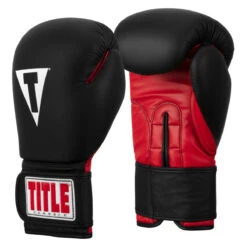 TITLE Classic Fitness Boxing Gloves -Power Punch crbg bk rd 02