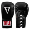 TITLE Classic Leather Lace Training Gloves 2.0 -Power Punch ctsgl2 bk 01