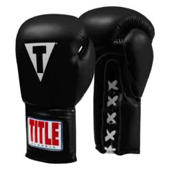 TITLE Classic Leather Lace Training Gloves 2.0 25 TITLE Classic Leather Lace Training Gloves 2.0 -Power Punch ctsgl2 bk 02
